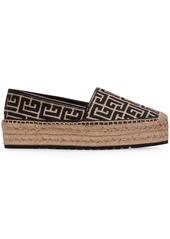 Balmain monogram platform espadrilles