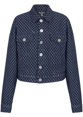 Balmain monogram-print denim jacket