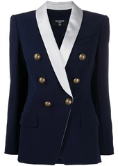Balmain oversize six-button blazer jacket
