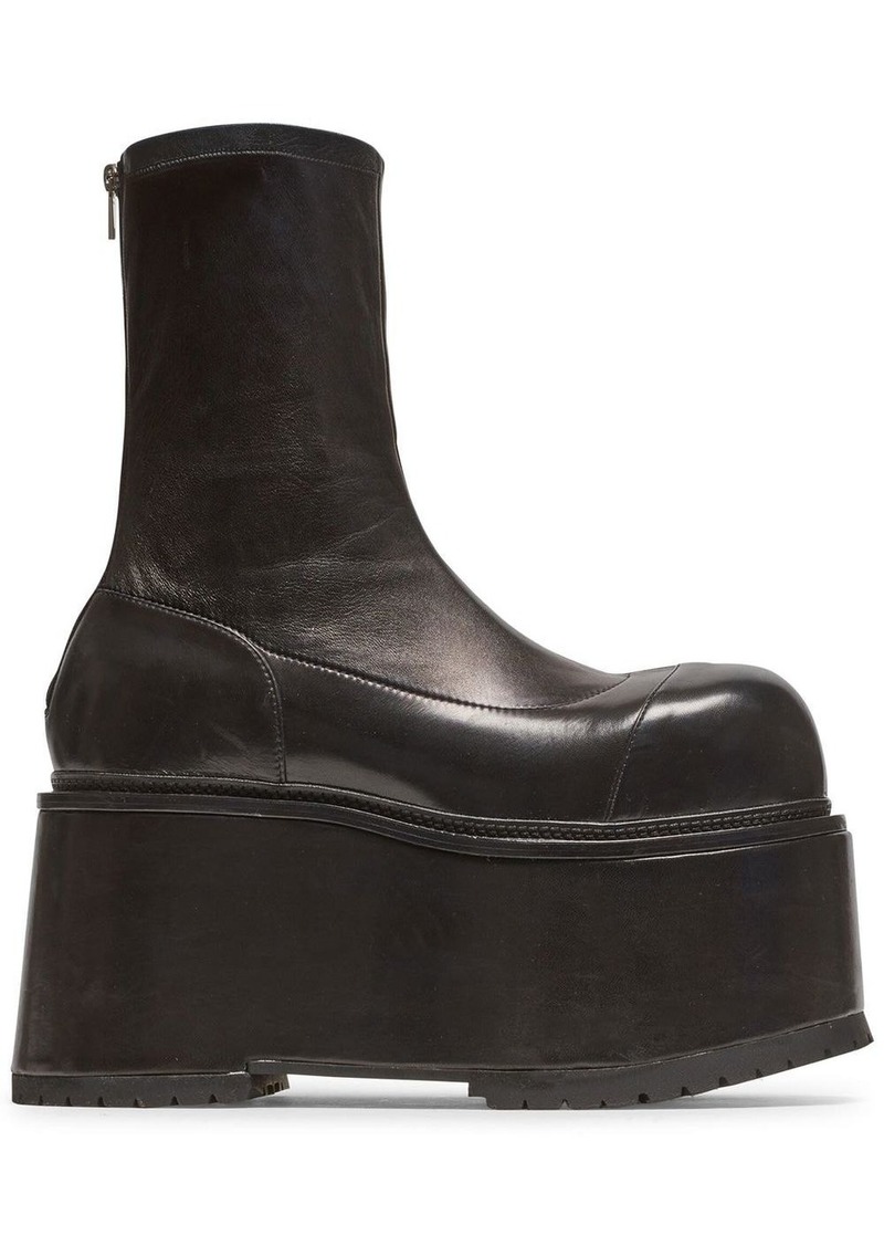 Balmain platform leather boots