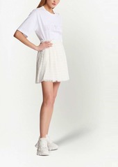 Balmain pleated tweed miniskirt