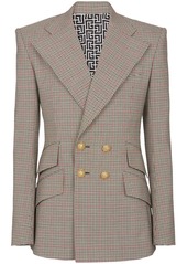Balmain Prince of Wales double-breasted blazer