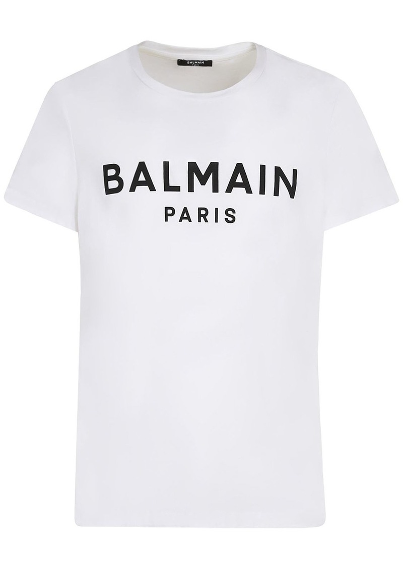 Balmain Printed Cotton T-shirt