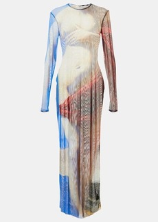 Balmain Printed maxi dress
