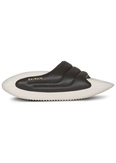 Balmain quilted B-IT mules