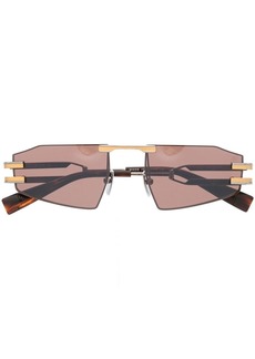Balmain rectangle frame sunglasses