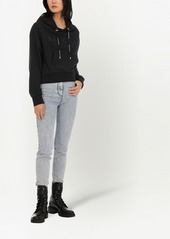 Balmain rhinestone cotton hoodie