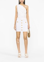 Balmain ribbed-knit mini skirt