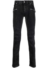 Balmain ribbed-detailing skinny jeans