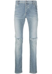 Balmain ripped slim-fit jeans
