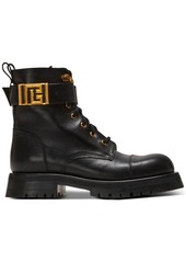 Balmain Romy lace-up leather boots