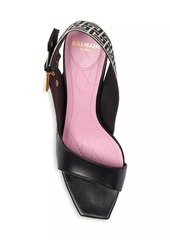 Balmain Ruby 115MM Jacquard Strap Sandals