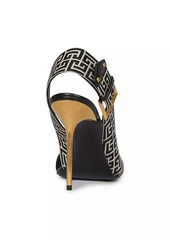 Balmain Ruby 115MM Jacquard Strap Sandals