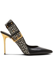 Balmain Ruby monogram slingback pumps