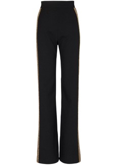 Balmain sequin-embellished wide-leg trousers