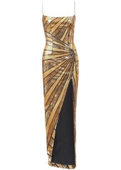 Balmain sequin-embellishment maxi dress