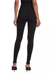 Balmain Side Button Jersey Leggings