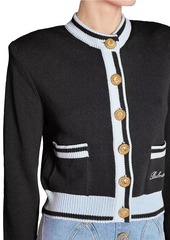 Balmain Signature Logo Knit Cardigan