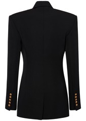 Balmain Single Breast Fitted Wool Jacket