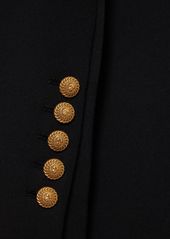 Balmain Single Breast Fitted Wool Jacket