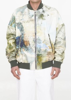 Balmain Sky print reversible bomber jacket