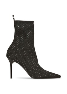 Balmain Skye stretch-knit ankle boots