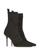 Balmain Skye stretch-knit ankle boots