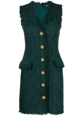 Balmain sleeveless bouclé minidress