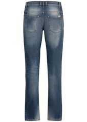 Balmain Slim Stretch Cotton Denim Jeans