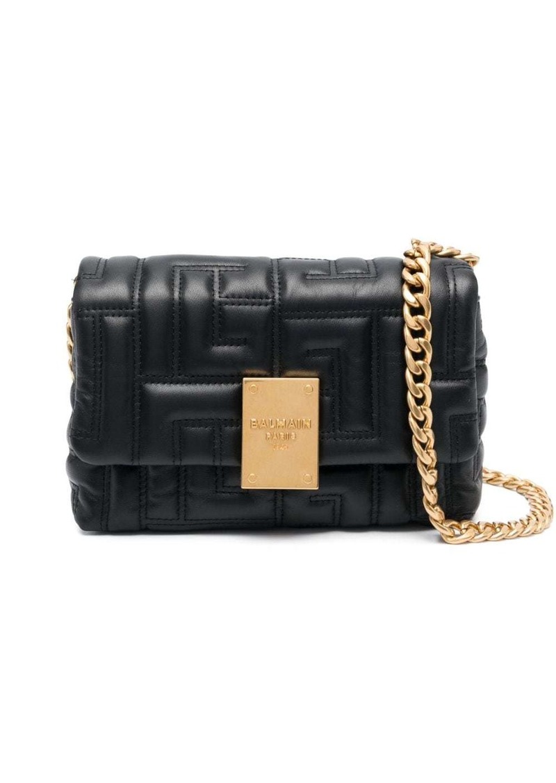 Balmain small 1945 quilted shoulder bag