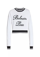 Balmain Stretch-Cotton Signature Sweater