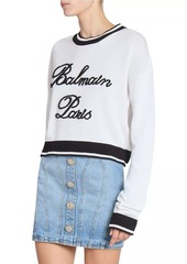 Balmain Stretch-Cotton Signature Sweater