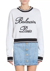 Balmain Stretch-Cotton Signature Sweater