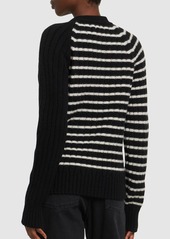 Balmain Striped Cashmere & Lurex Sweater