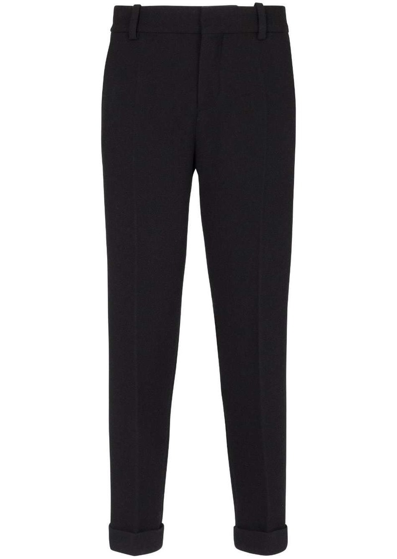 Balmain tapered cropped trousers