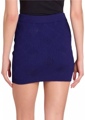 Balmain Textured Knit Miniskirt