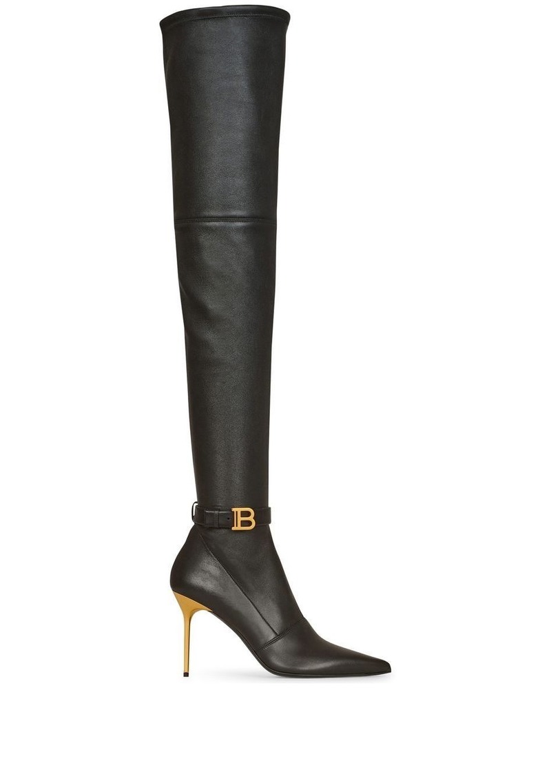 Balmain thigh-high stiletto boots