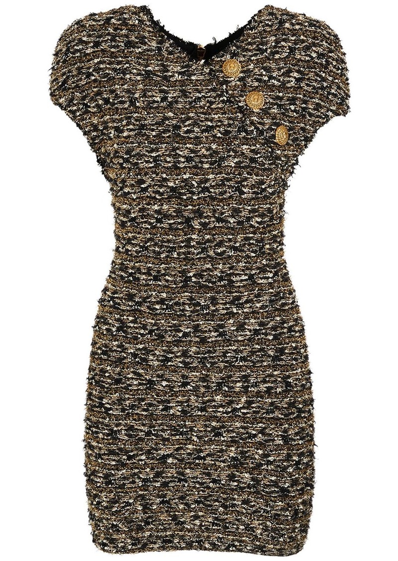 Balmain Tweed & Lurex Mini Dress