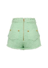 Balmain Tweed Mini Shorts