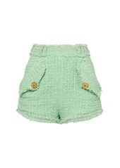 Balmain Tweed Mini Shorts