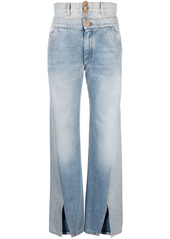 Balmain Two-in-one faded jeans