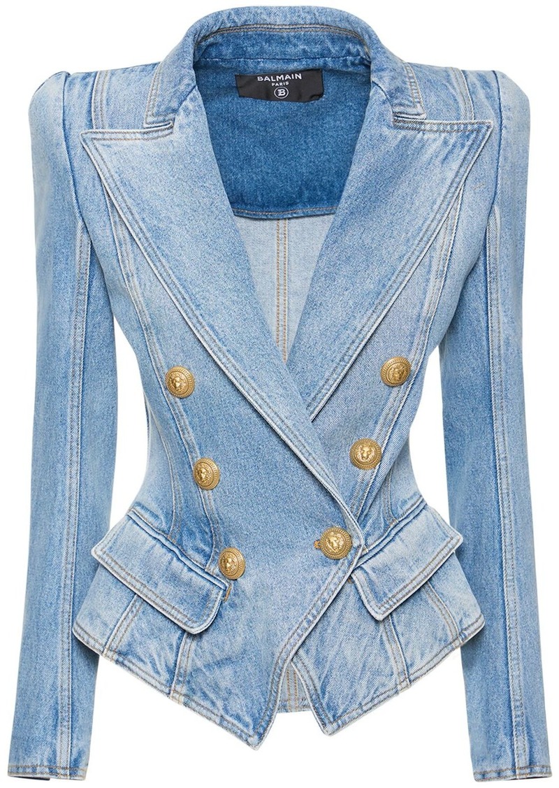 Balmain Vintage Cotton Denim Blazer