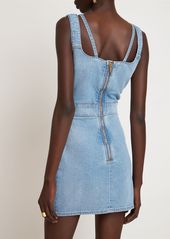 Balmain Vintage Denim Strapped Mini Dress