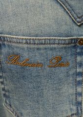 Balmain Western Denim Bootcut Jeans