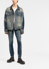 Balmain whiskering-effect slim denim jeans