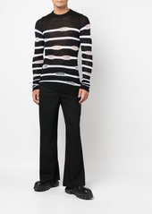 Balmain wide-leg virgin-wool trousers