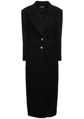 Balmain Wool & Cashmere Long Coat