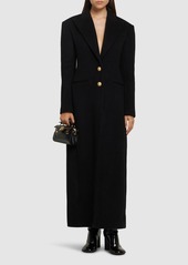 Balmain Wool & Cashmere Long Coat