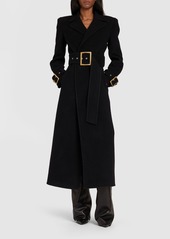 Balmain Wool & Cashmere Long Coat