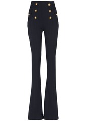 Balmain wool flared trousers